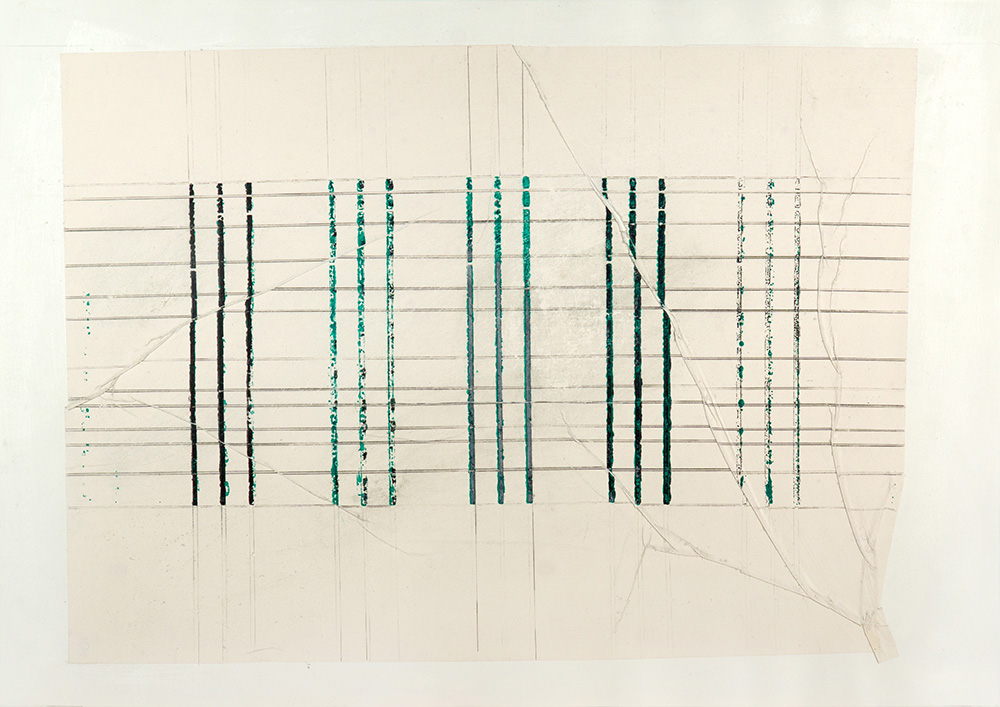 Abstract pencil and screen print art by Stephen Ritter reflecting the spiritual awakening process.