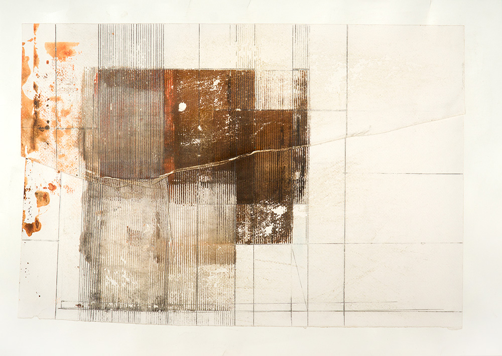 Abstract pencil and screen print art by Stephen Ritter reflecting the spiritual awakening process.