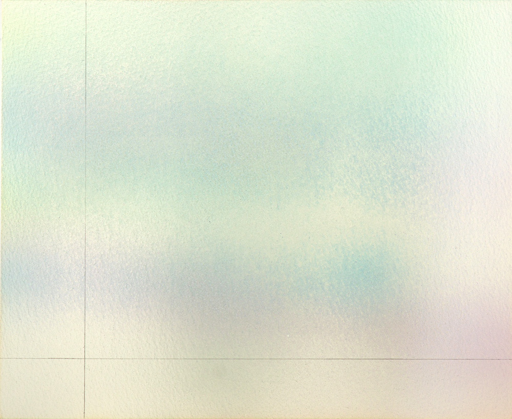 An abstract pencil and acrylic painting by Stephen Ritter reflecting the spiritual awakening process.