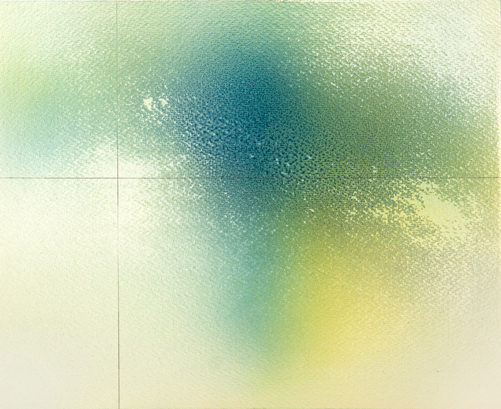 An abstract pencil and acrylic painting by Stephen Ritter reflecting the spiritual awakening process.