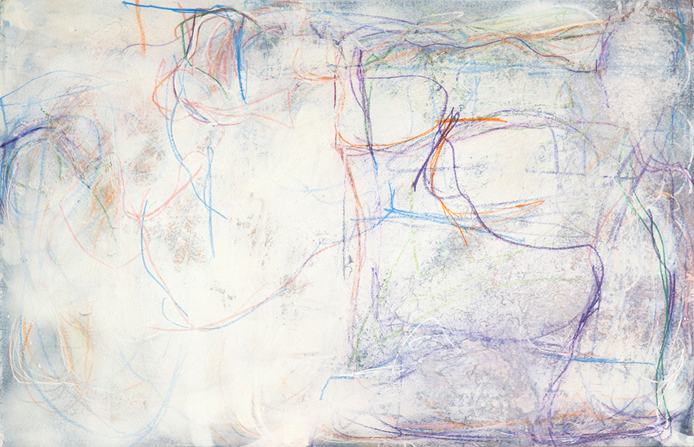 Abstract mixed media art by Stephen Ritter reflecting the spiritual awakening process.
