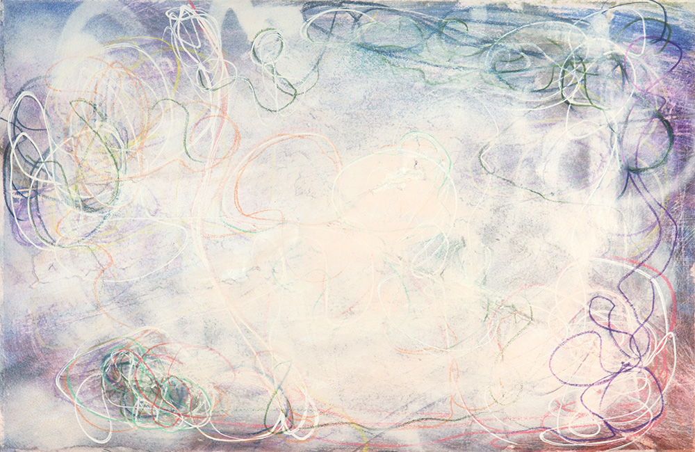Abstract mixed media art by Stephen Ritter reflecting the spiritual awakening process.
